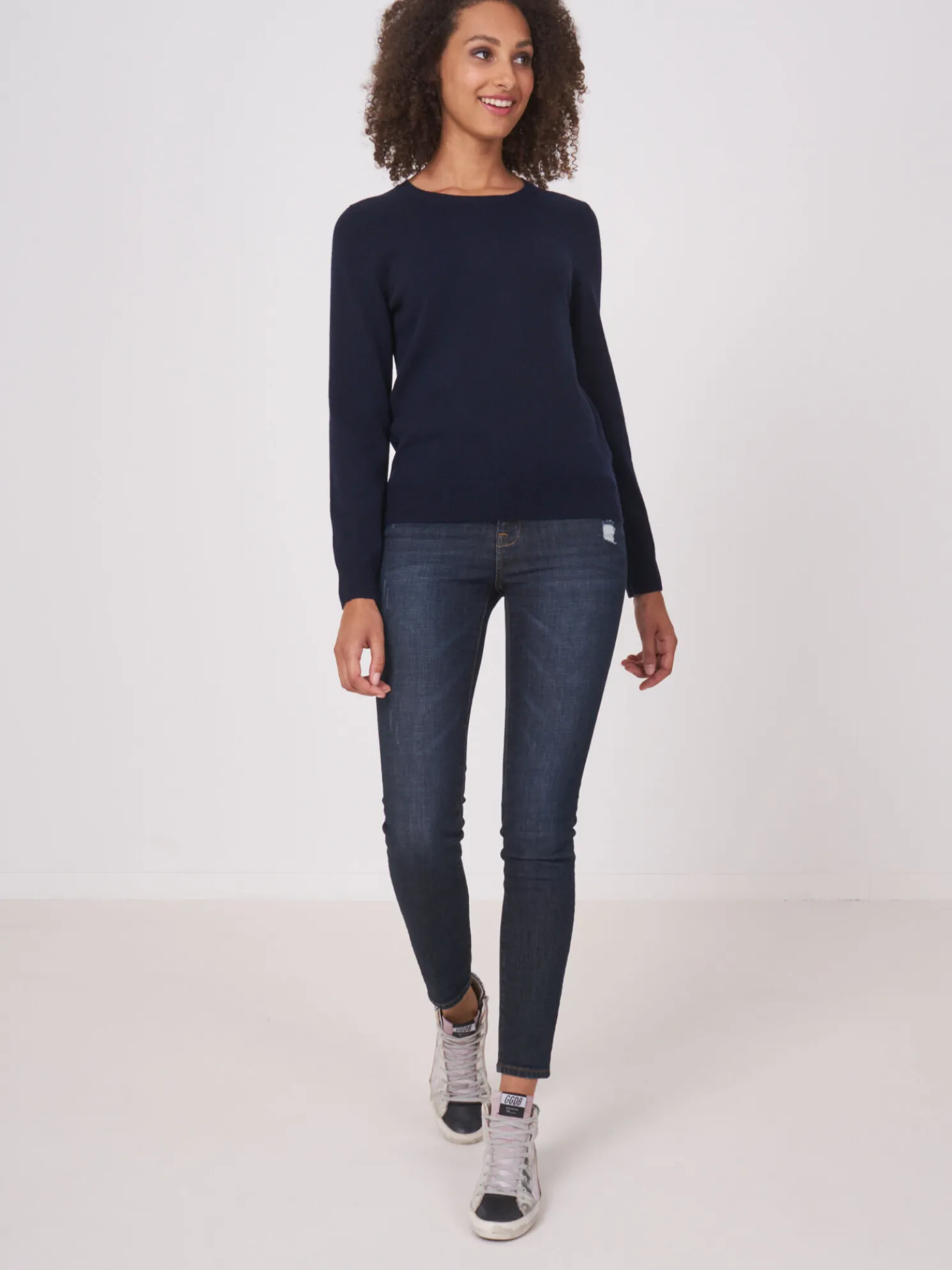 Basic Trui Met Ronde Halslijn