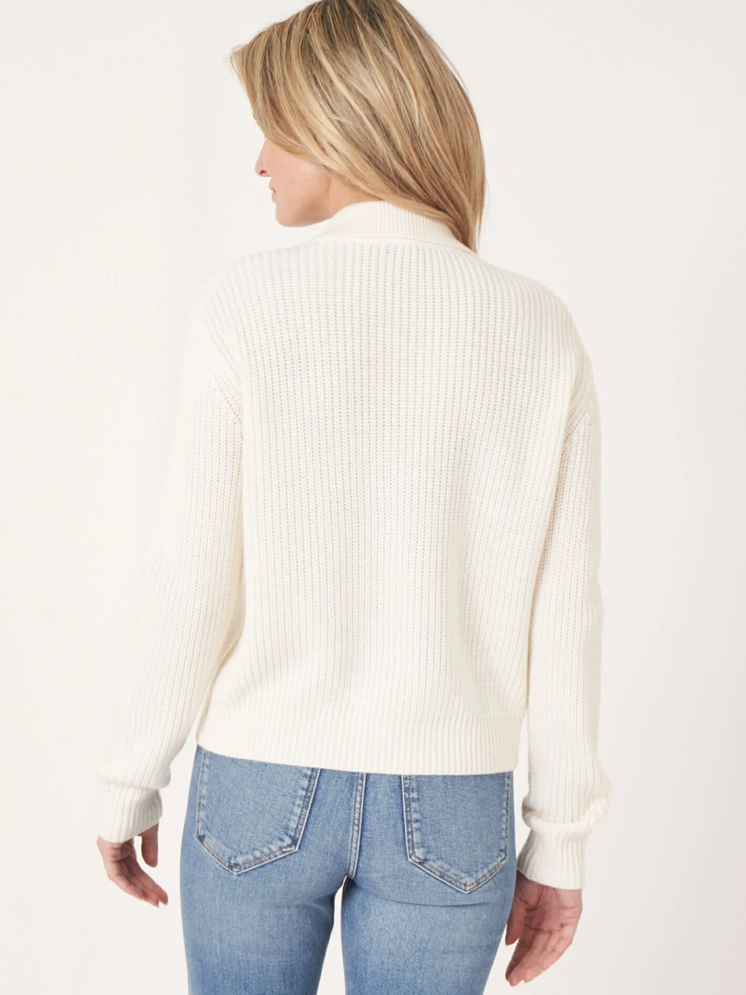 Geribd Vest Met Polokraag Van Merinowol