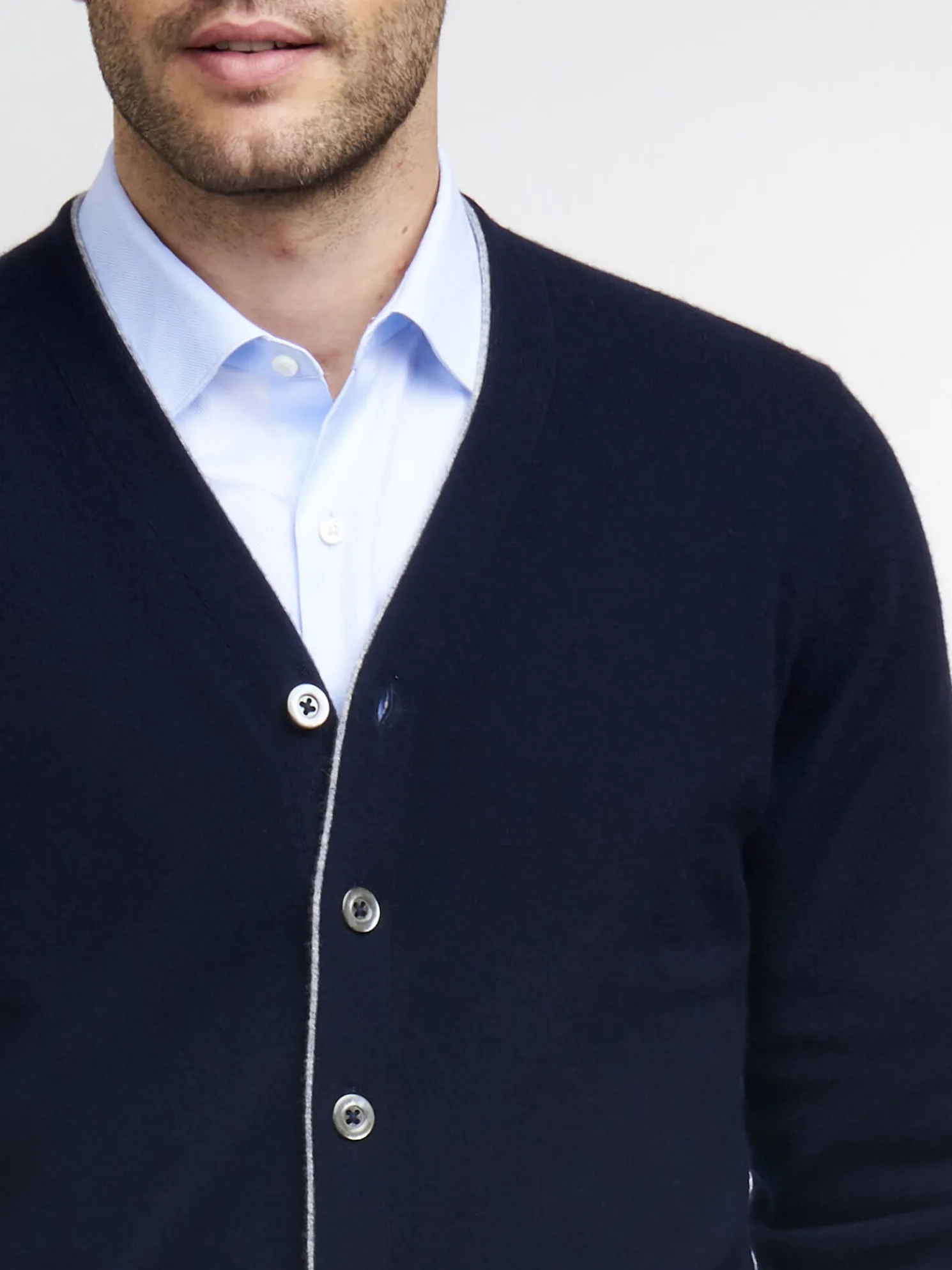 Heren-Vest Met V-Hals Van Cashmere