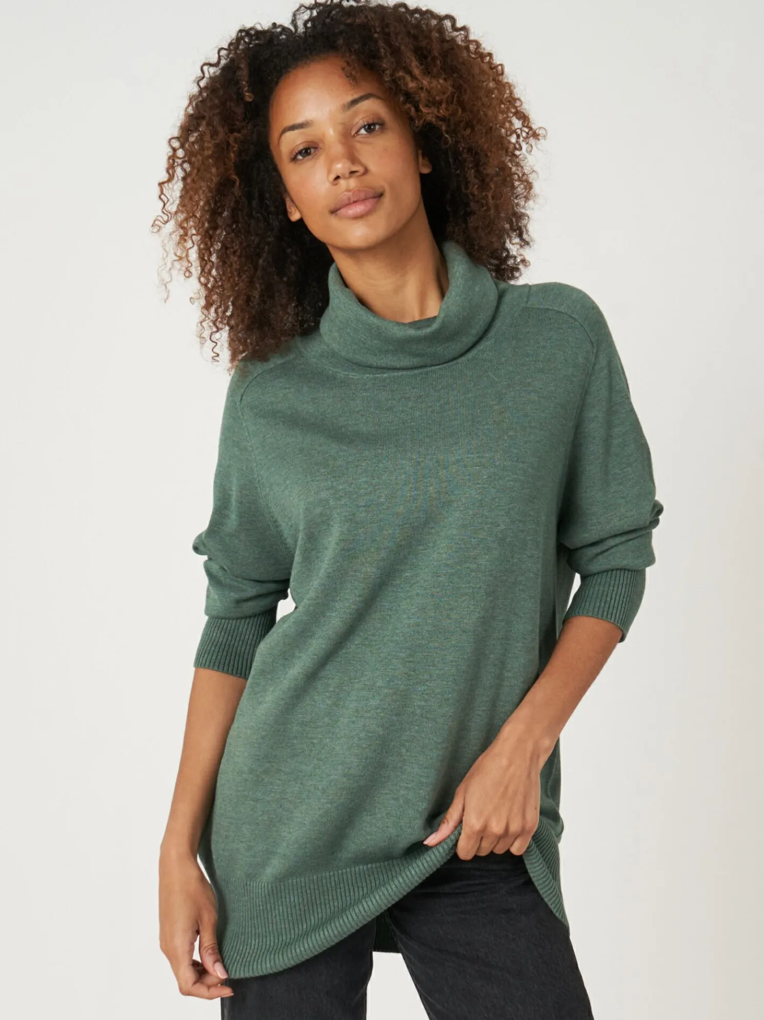 Lange Fijn Gebreide Coltrui