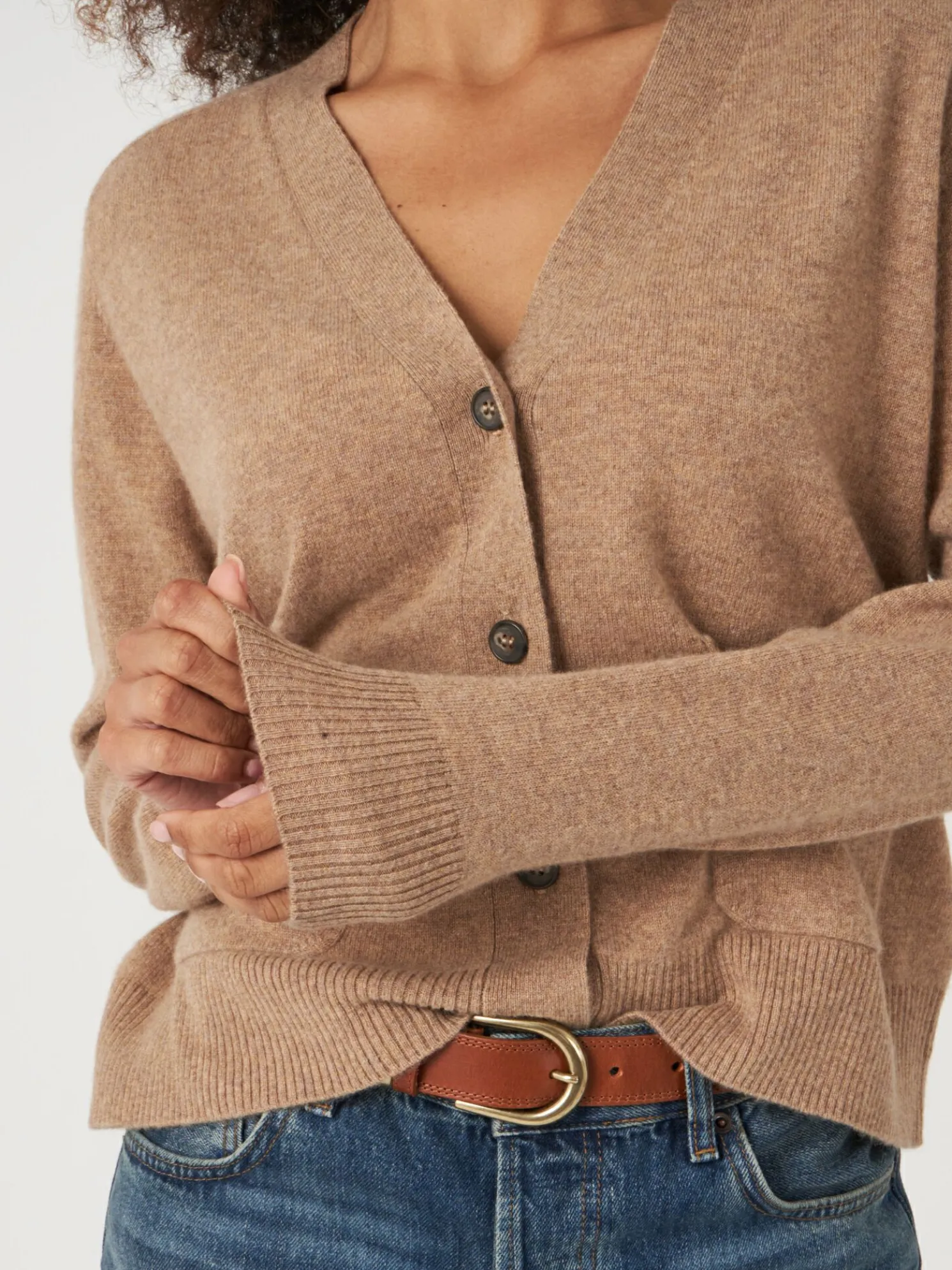 Licht En Zacht Cashmere Vest Met Zakken