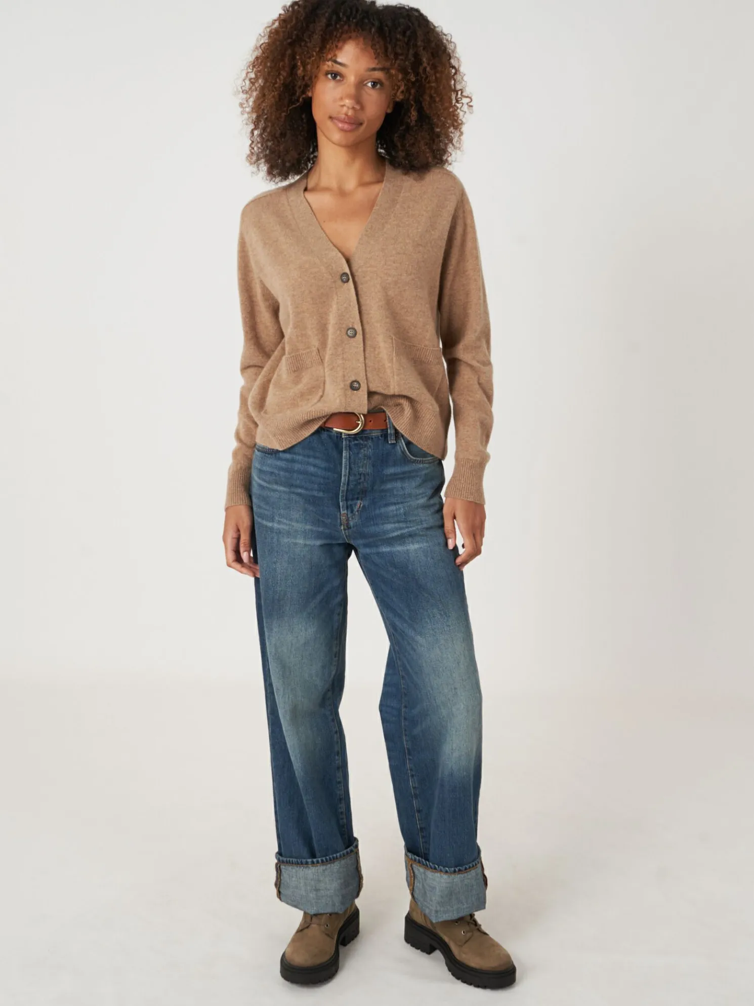 Licht En Zacht Cashmere Vest Met Zakken