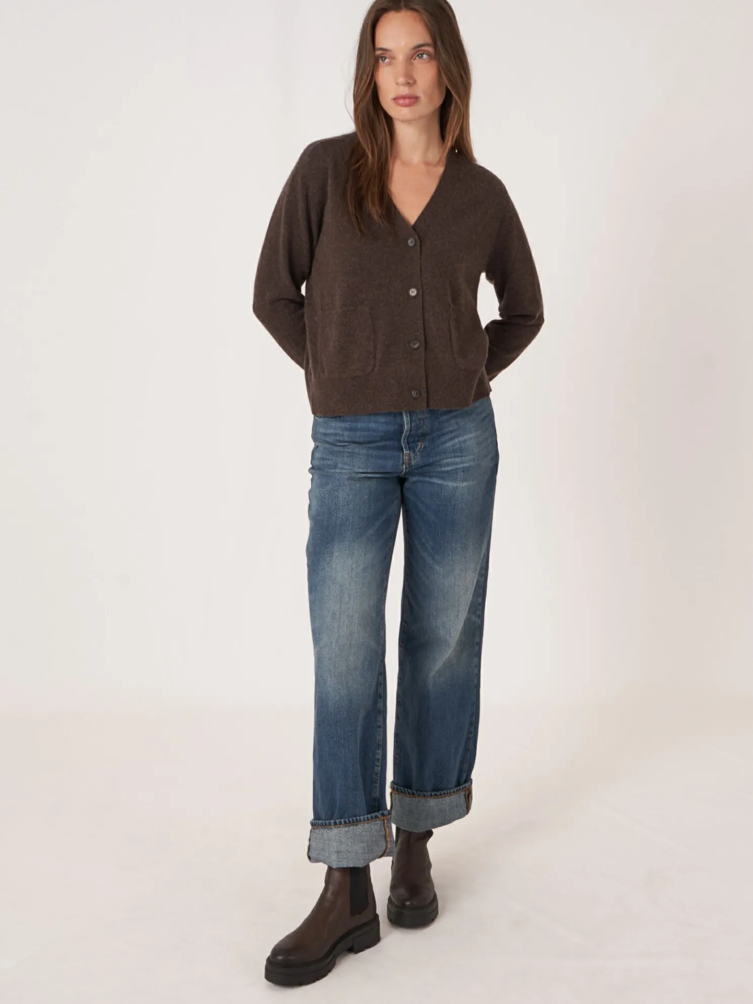 Licht En Zacht Cashmere Vest Met Zakken