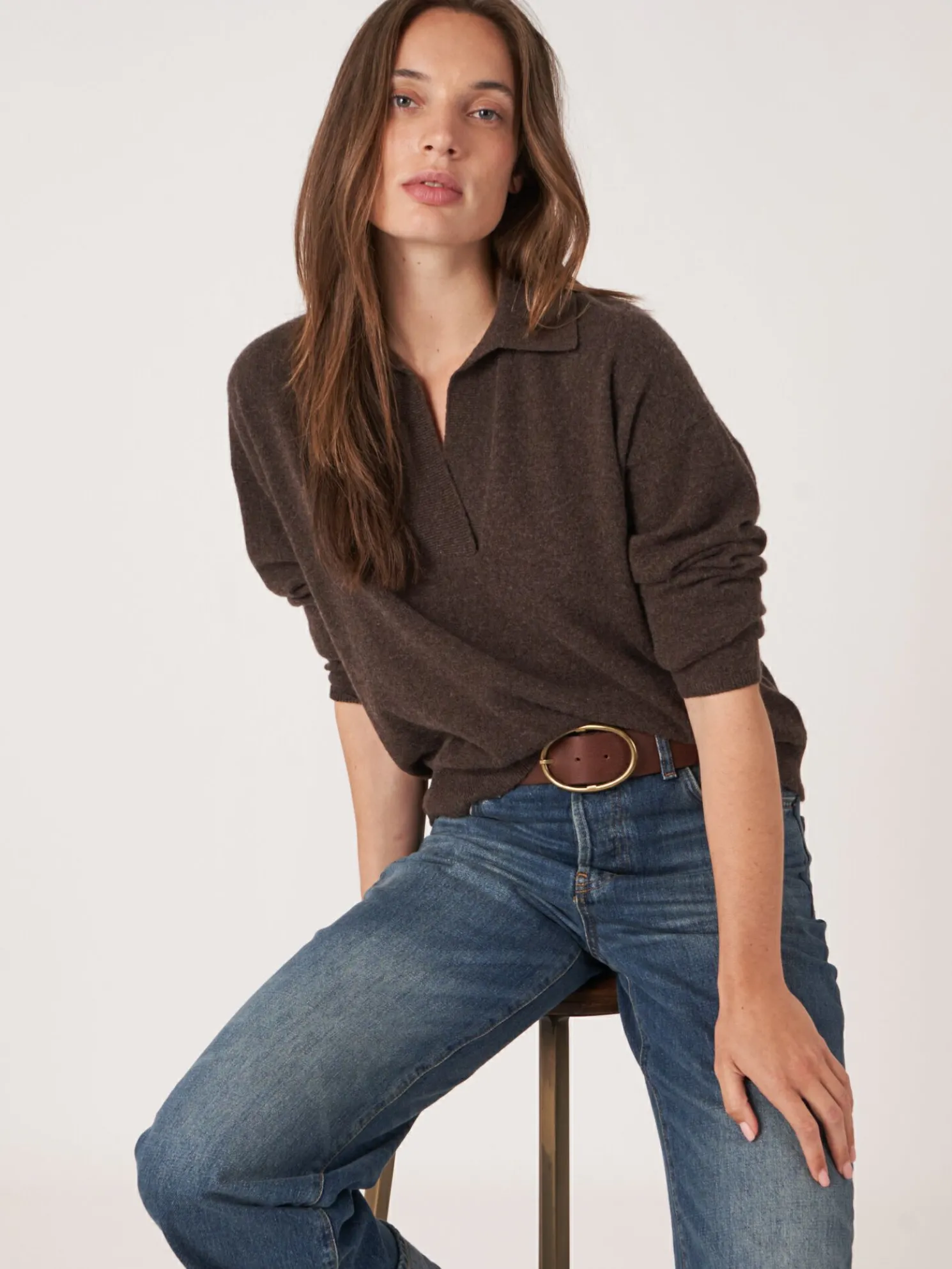 Trui Met Polokraag Van Biologisch Cashmere